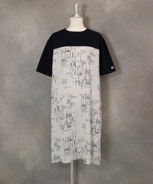 STUDIO PICONE（スタジオピッコーネ） ワンピース 半袖 シフォン切替
