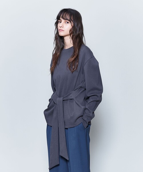 ＜6(ROKU)＞コットン クロップド Tシャツ 6(ROKU) tシャツ 「6(ROKU)」コットン パワーショルダー