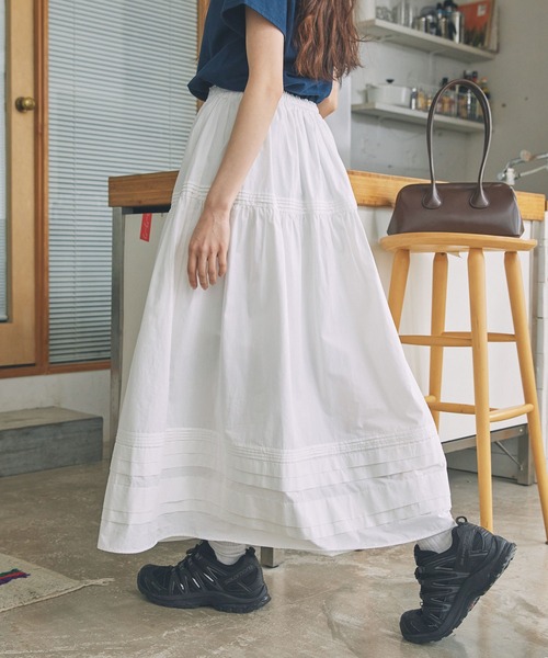 Unblend スカート コットン フレア ロングスカート : ZOZOTOWN Yahoo