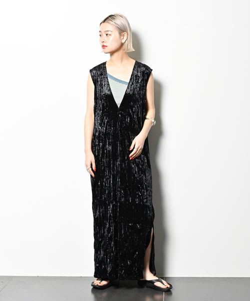 「CITYSHOP」 ノースリーブワンピース 36 ホワイト レディース