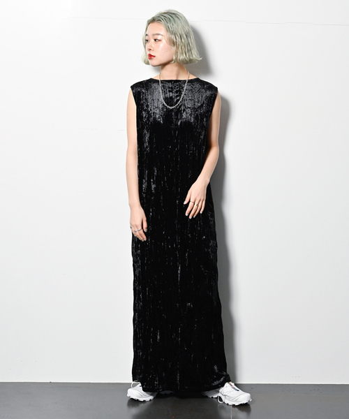 「CITYSHOP」 ノースリーブワンピース 36 ホワイト レディース