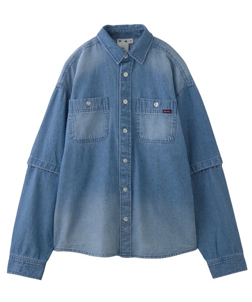 ブラウス シャツ DENIM 2WAY SHIRT レディース