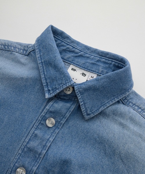 X-girl（エックスガール） ブラウス シャツ 夏 DENIM 2WAY SHIRT 