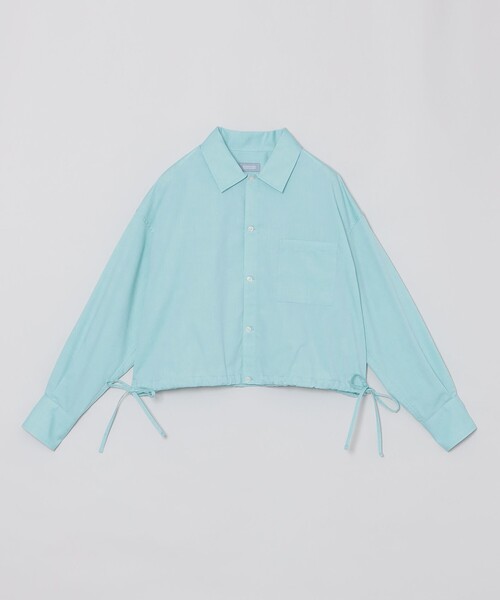 ブラウス シャツ GREY LABEL サイドリボンクロップドシャツ レディース