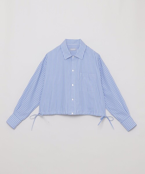ブラウス シャツ GREY LABEL サイドリボンクロップドシャツ レディース MACKINTOSH PHILOSOPHY ブラウス シャツ GREY LABEL サイド
