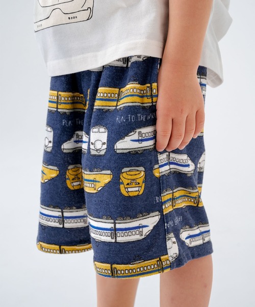 SKAPE パンツ ノリモノ4分パンツ キッズ 子供服 男の子 女の子