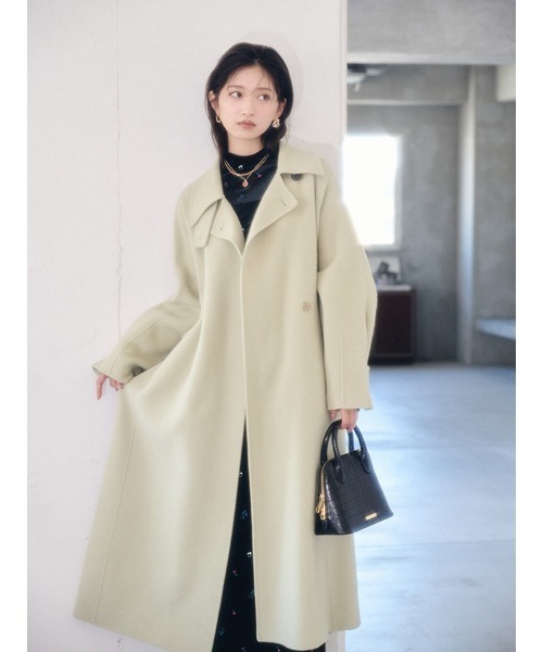 【最終値下げ】リリーブラウン 23AW WOOLOOPコート グリーン 最終値下げ】リリーブラウン 23AW WOOLOOPコート グリーン - メルカリ