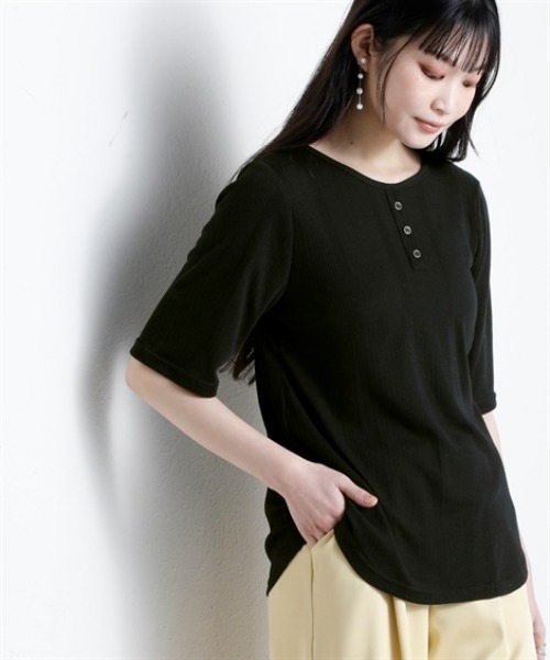 ブルガリア軍　デッドストック　ヘンリーネック　カットソー Deadstock 1981-85'S US.Military Type1 Under Shirt(Henley