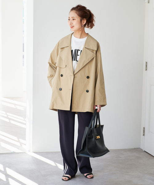 Spick and Span ミドル丈トレンチコート Spick＆Span トレンチコート コート 「WEB限定追加」C/Pミドル丈