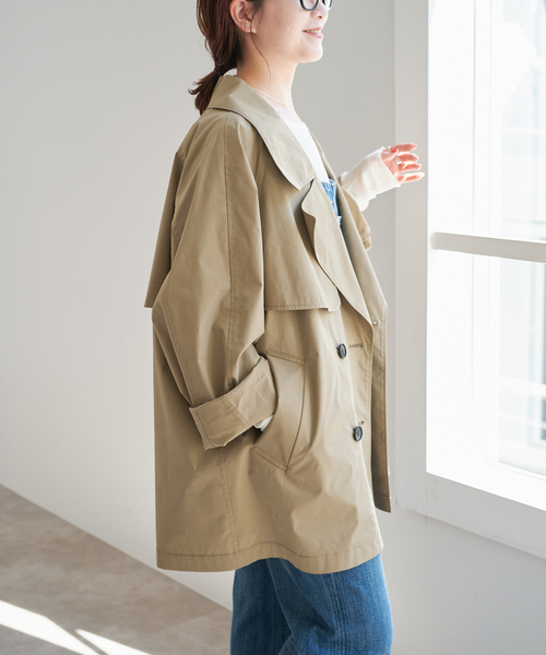 Spick and Span ミドル丈トレンチコート Spick＆Span トレンチコート コート 「WEB限定追加」C/Pミドル丈