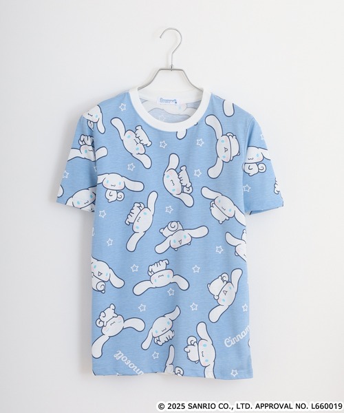 sanrio tシャツ サンリオキャラクターズ プリント天竺総柄T