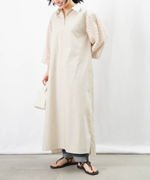 LADY LUCK LUCA ワンピース LC/LLL ボリューム袖レースワンピース  