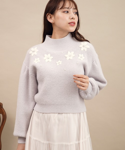 「NOELA」 長袖ニット フリー オフホワイト レディース_画像6