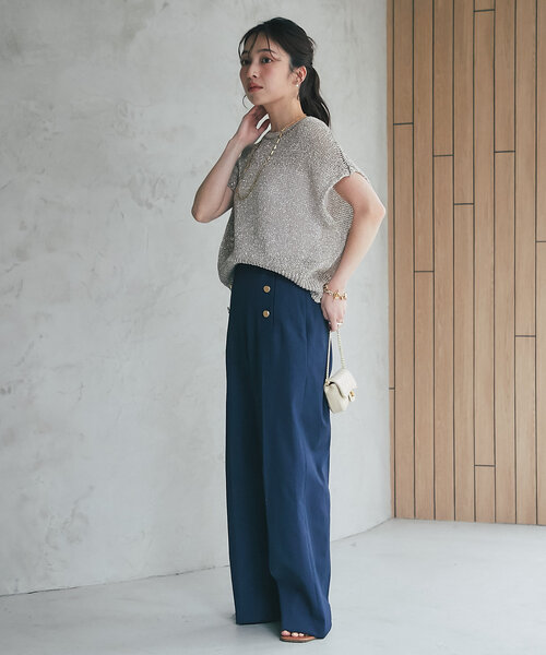 La boutique BonBon ラメポロニット ピンク【完売品】 ラメポロニット | La boutique BonBon(ラブティックボンボン
