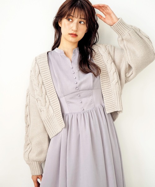 「NOELA」 ニットカーディガン フリー ブラウン レディース_画像5