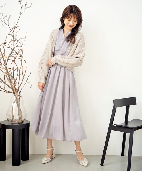 「NOELA」 ニットカーディガン フリー ブラウン レディース_画像9