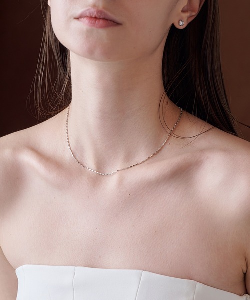 SILVA925 チェーンネックレス 約62cm ALLURELLE（アリュレル） ネックレス 「ALLURELLE」silver925 ペタル