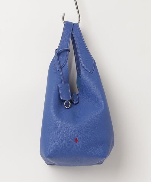 POLO RALPH LAUREN Polo 斜め掛けOK 小レザー トート POLO RALPH LAUREN トートバッグ Polo Play レザー トート