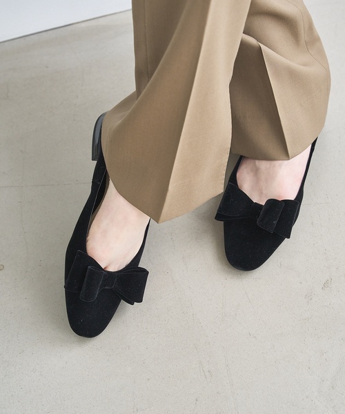 LE TALON ￼黒パンプス LE TALON 「LE TALON」 フラットパンプス 22cm ブラック