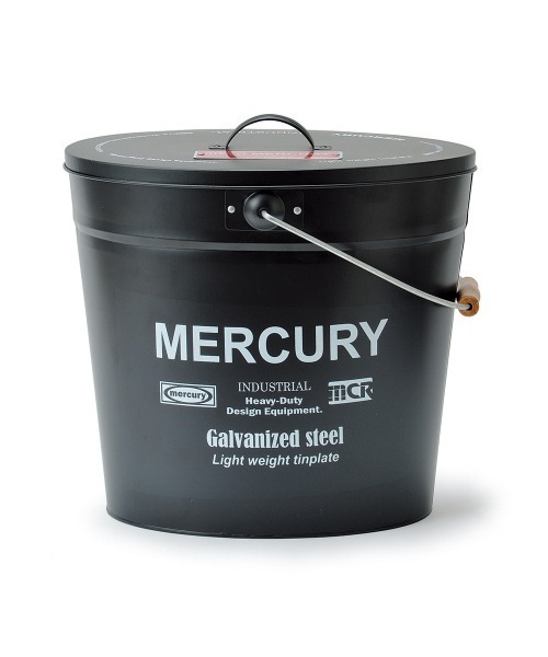 MERCURY（マーキュリー） インテリア ブリキバケツ ふた付き