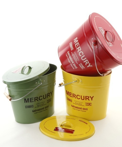 MERCURY（マーキュリー） インテリア ブリキバケツ ふた付き