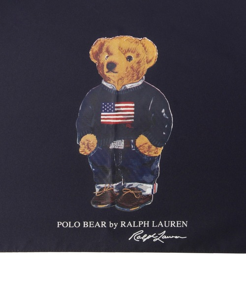 Polo Ralph Lauren テディベア 晴雨兼用折りたたみ傘 POLO RALPH LAUREN 折りたたみ傘 遮光 晴雨兼用折りたたみ日傘