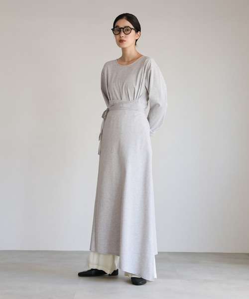 ワンピース Double strap slit onepiece select MOCA Et ワンピース 「Et」Side Slit Wrap One-piece