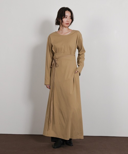 select MOCA Et ワンピース 「Et」Side Slit Wrap One-piece