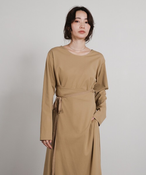 select MOCA Et ワンピース 「Et」Side Slit Wrap One-piece