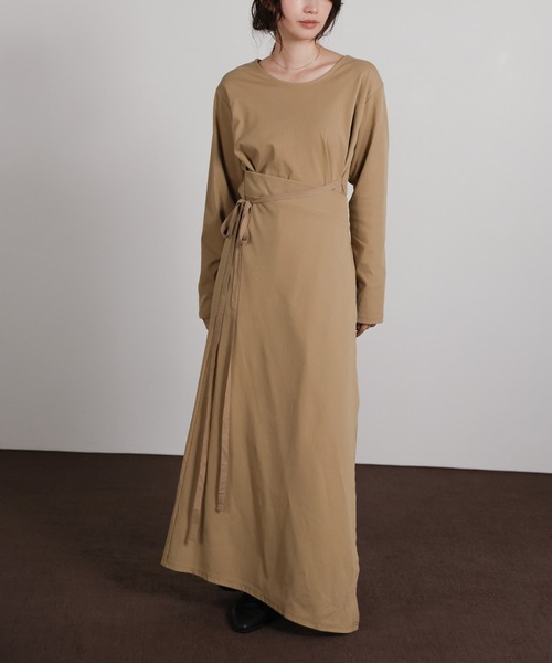 select MOCA Et ワンピース 「Et」Side Slit Wrap One-piece