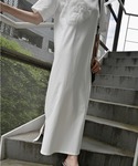 ワンピース 半袖 tulle motif ha...の詳細画像5