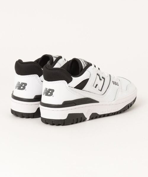 「New Balance」 ローカットスニーカー 24.0cm ホワイト×ブラック メンズ_画像2