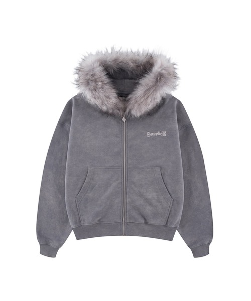 SUPPLIER（サプライヤー） パーカー ジップフーディ｜Faux Fur Cross