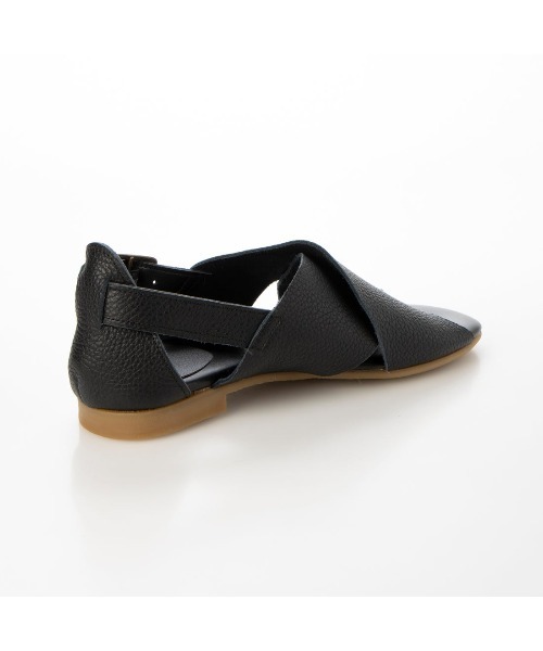 「ing」 フラットサンダル M ブラック レディース_画像3