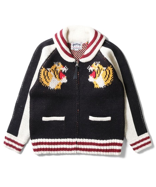 HOUSTON（ヒューストン） カーディガン カウチンセーター(TIGER