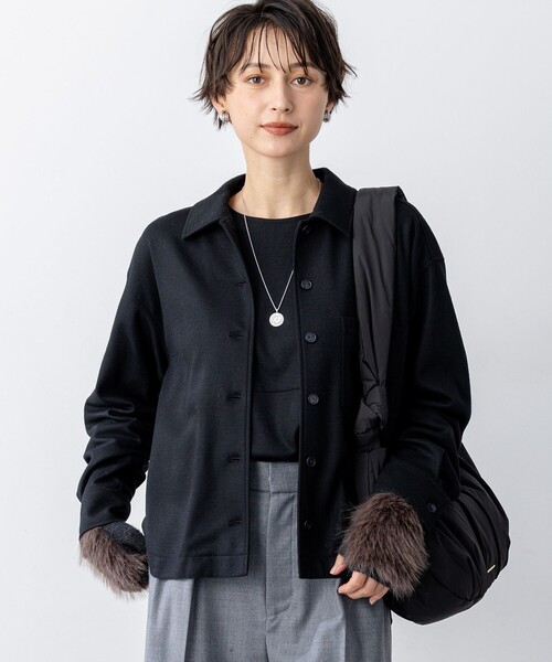 レディース　ウールシャツ ブラウス シャツ ウールミルドジャージー レディース : ZOZOTOWN Yahoo