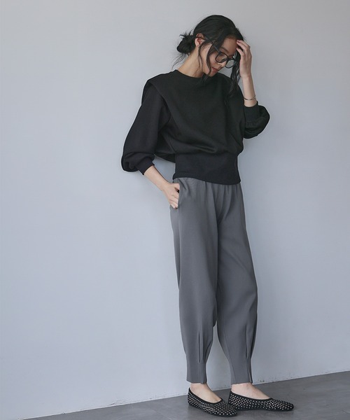 ELFRANK tシャツ 変形ショルダー ダンボール プルオーバー スウェット