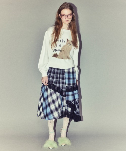 Candy Stripper スカート Candy Stripper（キャンディーストリッパー） スカート LACE CHECK