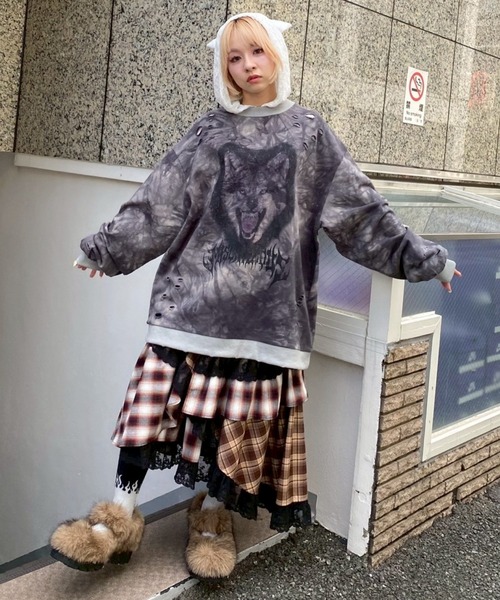 スカート leopi888 Candy Stripper（キャンディーストリッパー） スカート LACE CHECK