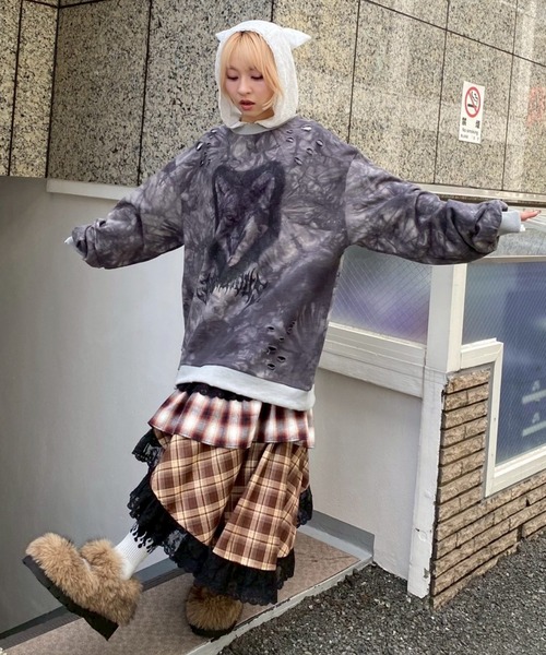 Candy Stripper（キャンディーストリッパー） スカート LACE CHECK