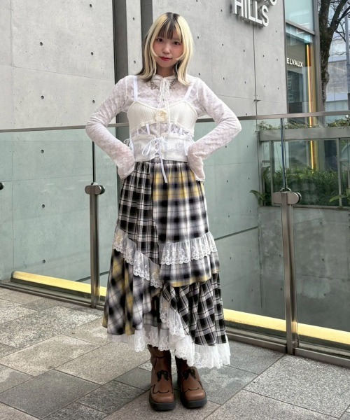 Candy Stripper（キャンディーストリッパー） スカート LACE CHECK