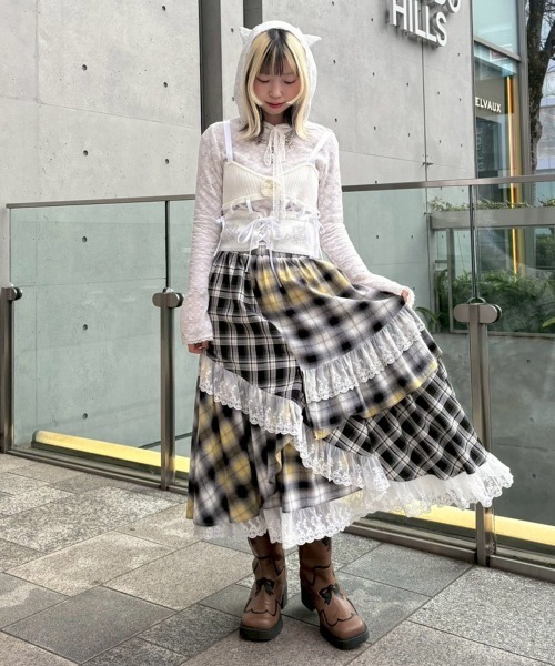 Candy Stripper（キャンディーストリッパー） スカート LACE CHECK