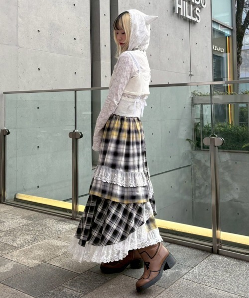 Candy Stripper（キャンディーストリッパー） スカート LACE CHECK