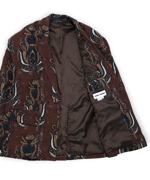 ジャケット テーラードジャケット 「Dhruv Kapoor」 PRINTED MAXI BLAZER メンズ レディースの画像