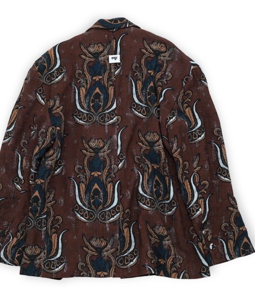 ジャケット テーラードジャケット 「Dhruv Kapoor」 PRINTED MAXI BLAZER メンズ レディースの画像