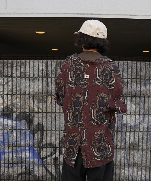 ジャケット テーラードジャケット 「Dhruv Kapoor」 PRINTED MAXI BLAZER メンズ レディースの画像