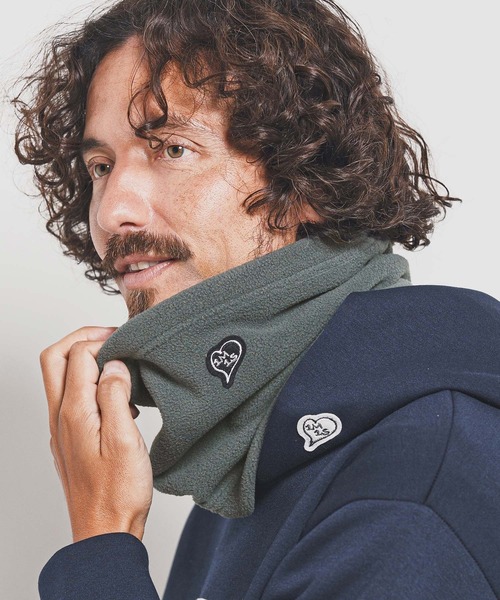 ネックウォーマー スヌード mko13189-neck warmer with heart patch ネックウォーマー(1M25F220) メンズ_4