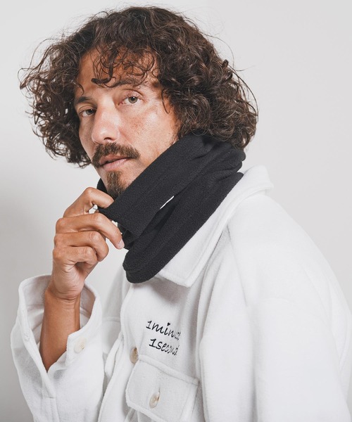 ネックウォーマー スヌード mko13189-neck warmer with heart patch ネックウォーマー(1M25F220) メンズ_11
