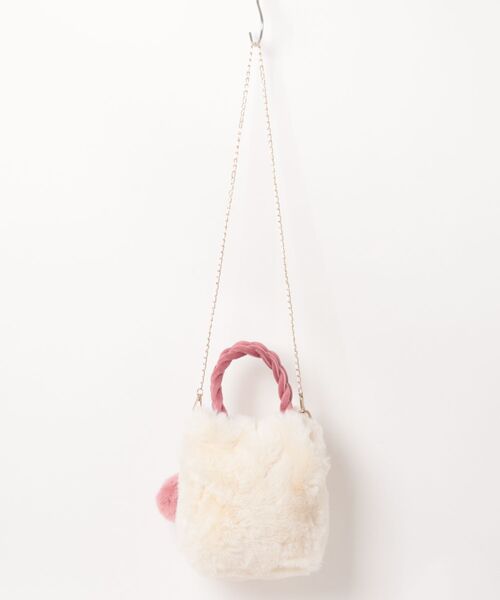 ショルダーバッグ バッグ ふわふわフェクファ素材 可愛いショルダー