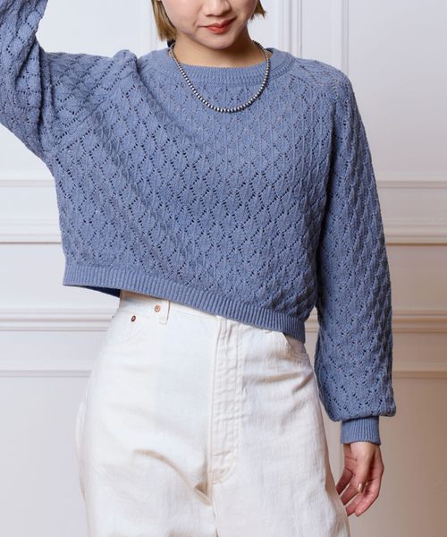 「IENA LA BOUCLE」 長袖ニット FREE ブルー系その他 レディース_画像5